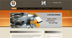 Desktop Screenshot of customspring.ca