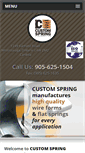 Mobile Screenshot of customspring.ca