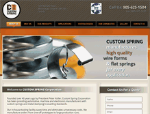 Tablet Screenshot of customspring.ca